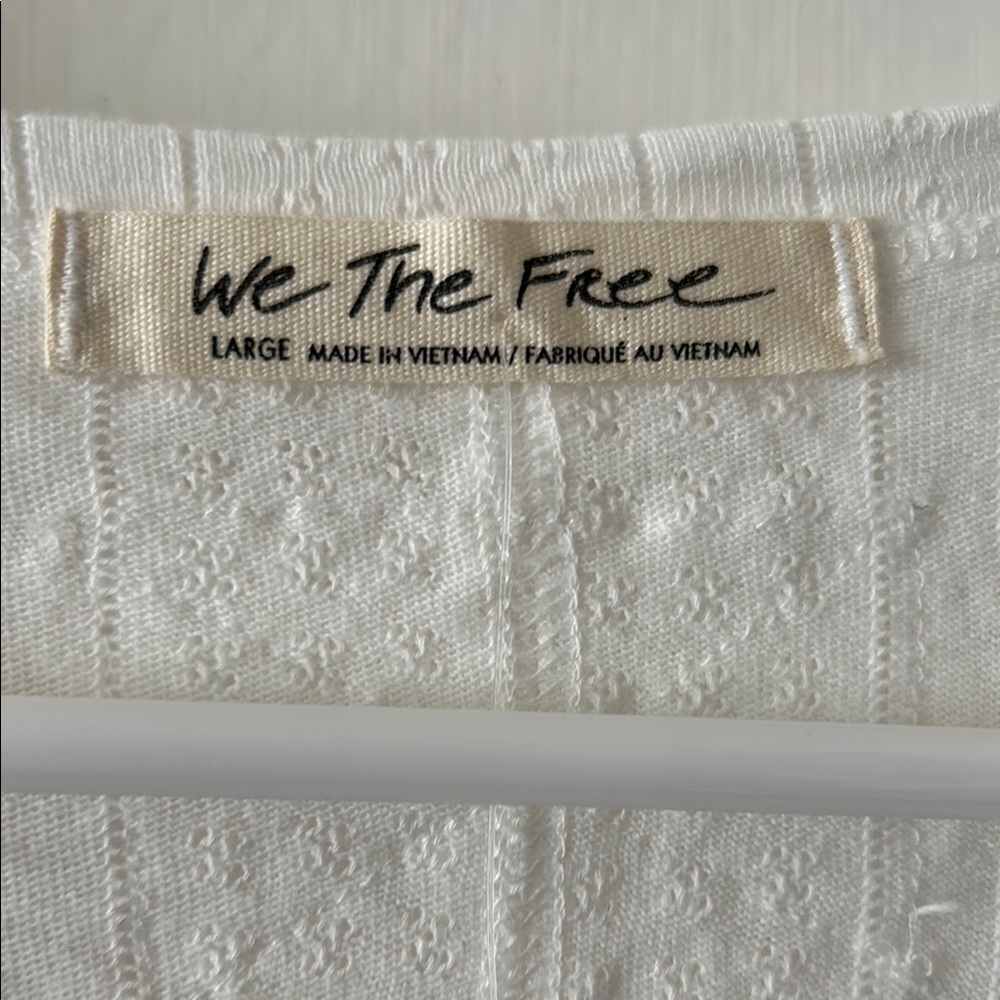 We The Free Cream Textured Knit Top - Picture 2 of 5